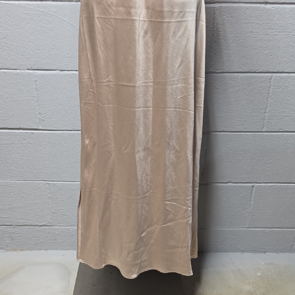 Express Satin Dress in Champagne - Picture 8 of 15